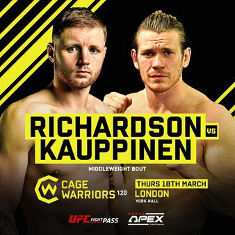 Cage Warriors 120: Richardson vs. Kauppinen