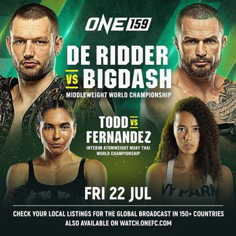 ONE Championship 159: De Ridder vs. Bigdash