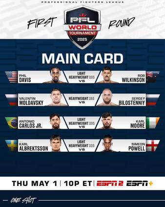 PFL 2025 World Tournament: First Round 4